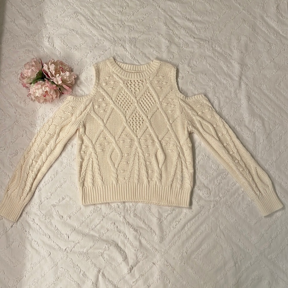 Lucky Brand Cream Sweater M